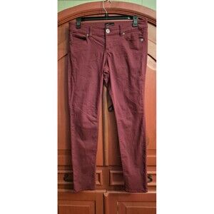 Torrid Size 12 Deep Red Jeans Style # 52-4728 Big Button  Stretch Denim Pants...